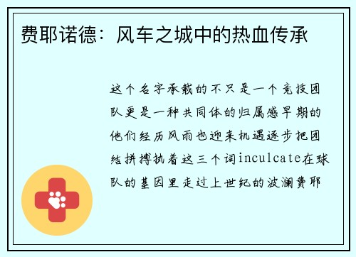 费耶诺德：风车之城中的热血传承
